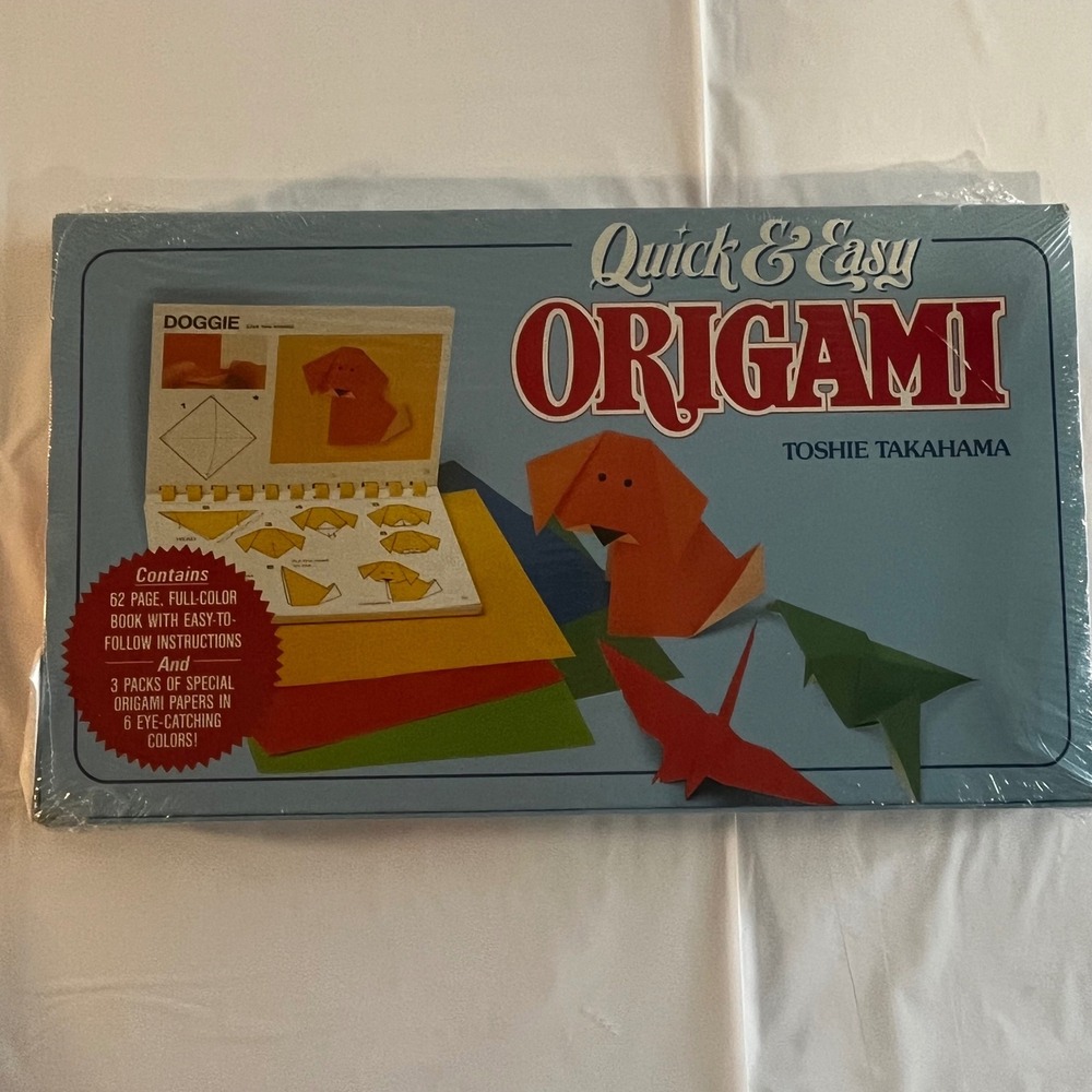 Quick & Easy Origami Kit Toshie Takahama 1988 Japan Publications Sealed New
